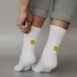 Mobile Preview: Socken gelbes Smiley weiss 35-38 - Eulenschnitt Artikelbild 4