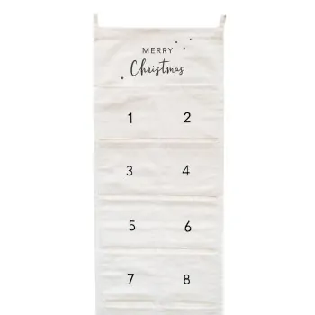 Adventskalender "Merry Christmas" 30cm créme - Eulenschnitt Artikelbild 2
