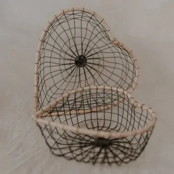 Storage basket wire heart set of 2 - Eulenschnitt - Article Picture 3