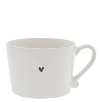 Cup "heart" big black - Bastion Collections