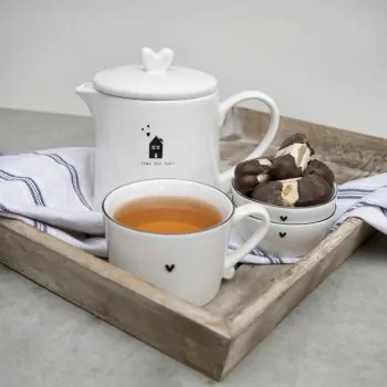 Théière "time for tea" noir - Bastion Collections - Photo de l'article 2