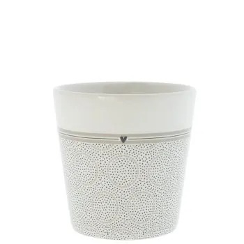 Mug "Double Dots" beige - Bastion Collections