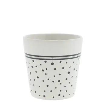Boccale "dots" nera - Bastion Collections
