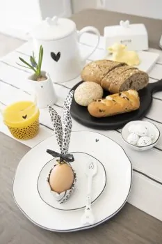 Dessert plate/breakfast plate "heart" black - Bastion Collections - Article Picture 2