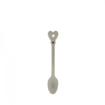 Espresso spoon "heart" matt beige - Bastion Collections