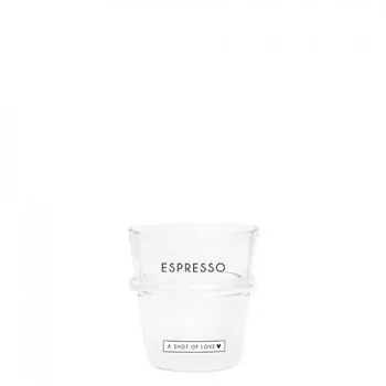 Espressoglas "ESPRESSO - A SHOT OF LOVE" - Bastion Collections