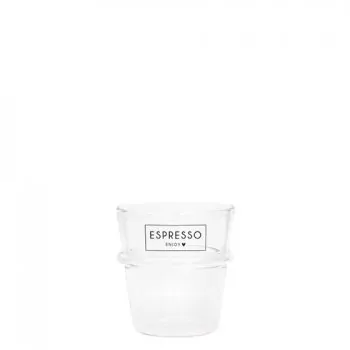 Espresso glass "ESPRESSO – ENJOY" - Bastion Collections