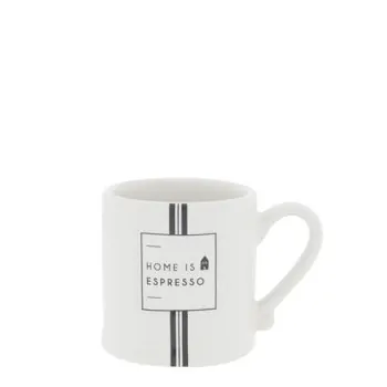 Espresso cup "HOME IS ESPRESSO" black - Bastion Collections - Article Picture 1