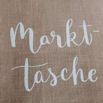 Jute bag with writing "Markttasche" - Eulenschnitt - Article Picture 3