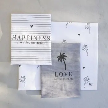 Tea towel "Palm trees" white - Bastion Collections - Article Picture 3