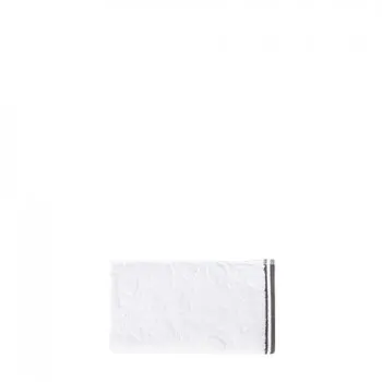 Asciugamano "hearts" 30x55cm bianco-grigio - Bastion Collections