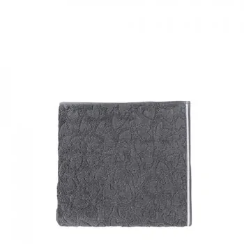 Asciugamano "hearts" 70x140cm grigio scuro - Bastion Collections