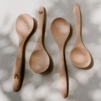 Wooden spoon rainbow set of 4 - Eulenschnitt - Article Picture 3