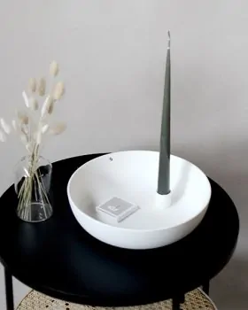 Candle holders "Lidatorp" XL white - Storefactory