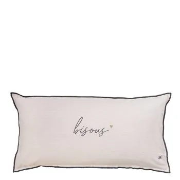 Pillows "bisous" beige 35x70cm - Bastion Collections