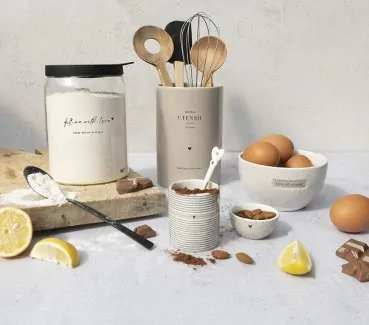 Kitchen utensil holder "Kitchen Utensil to love" beige matt - Bastion Collections - Article Picture 3