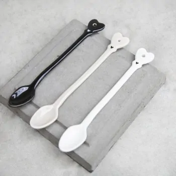 Latte macchiato Spoons "heart" white - Bastion Collections - Article Picture 2