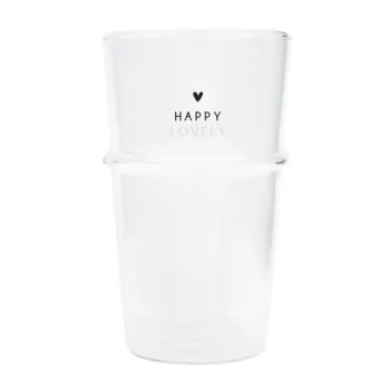 Verre à latte macchiato "Happy Lovely" - Bastion Collections