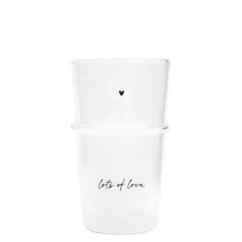 Verre à latte macchiato "lots of love" - Bastion Collections