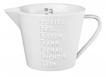 Measuring cup "ZUVIEL DES GUTEN..." - räder design - Article Picture 1