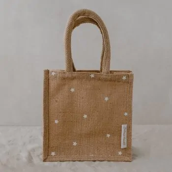 Mini borsa di iuta stelle - Eulenschnitt - Immagine dell'oggetto 1