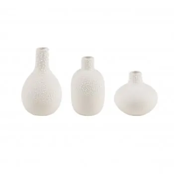 Mini pearl vases set of 3 cream - räder design