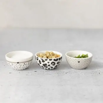 Mini bowls "Leopard" 3x6cm Set of 3 - Bastion Collections
