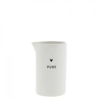 Mini-pot à lait "pure" noir - Bastion Collections