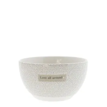 Cereal bowl "Love all around" beige - Bastion Collections