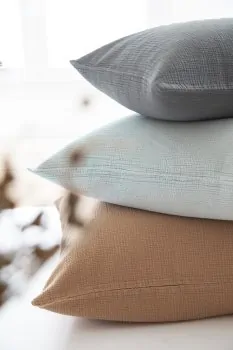 Muslin pillowcase Jula mint 50x70cm - Farbliebe - Article Picture 3