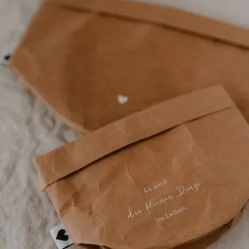 Paper bag "Kleine Dinge" set of 2 brown - Eulenschnitt - Article Picture 3