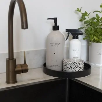 Distributeur de savon "DISH SOAP" beige mat 1l - Bastion Collections - Photo de l'article 3