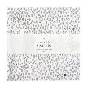 Serviette "Leave a little sparkle" Lunch - Bastion Collections