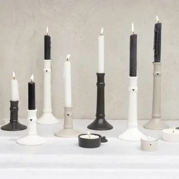 Candlestick "heart" matt black small - Bastion Collections - Article Picture 3