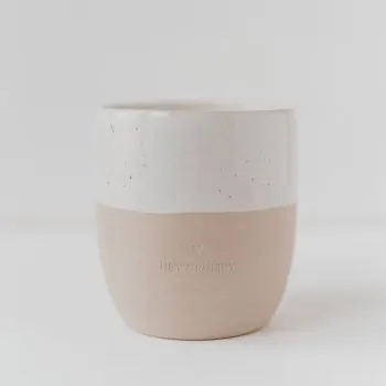 Stoneware mug "HEY GRUMPY" – handmade - Eulenschnitt - Article Picture 3