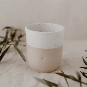 Stoneware mug heart - handmade - Eulenschnitt - Article Picture 9