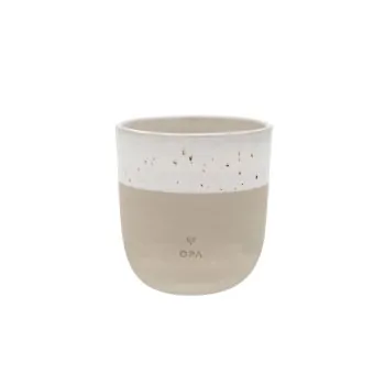 Stoneware mug "OPA" - handmade - Eulenschnitt