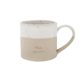 Stoneware cup "Tea Lover" large - handmade - Eulenschnitt