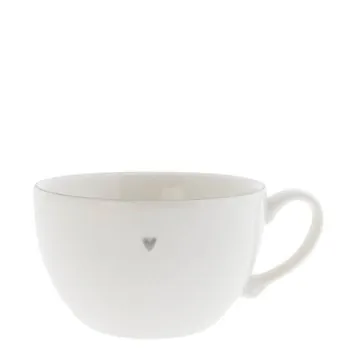 Soup cup "heart" small gray - Bastion Collections