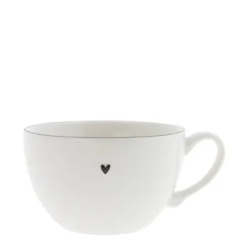 Soup cup "heart" small black - Bastion Collections - Article Picture 1