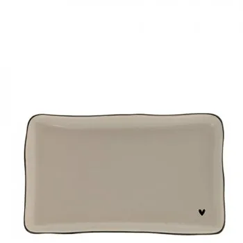 Sushi plates "heart" matte beige - Bastion Collections