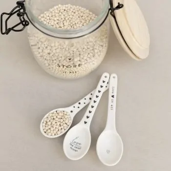 Tapas spoon "dots with heart" 13cm black - Bastion Collections - Article Picture 2