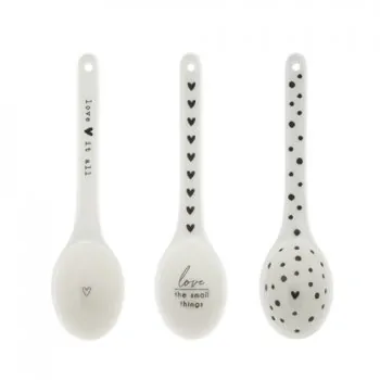 Tapas spoon "love the small things" 13cm black - Bastion Collections - Article Picture 3