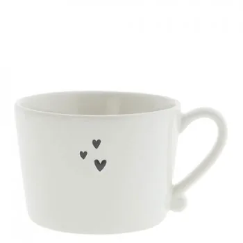 Tasse "3 hearts" grand noir - Bastion Collections