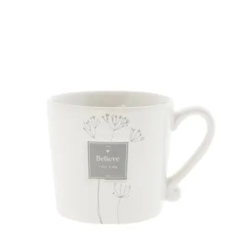 Tasse "Believe you can" grau - Bastion Collections
