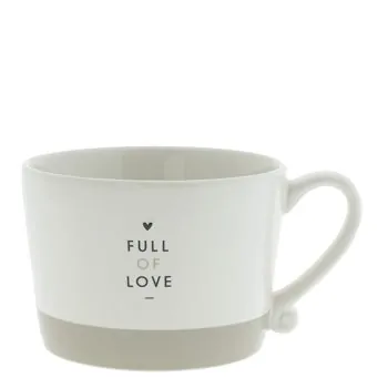 Cup "Full of Love" large beige - Bastion Collections
