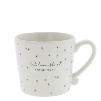 Tazza "Let Love flow" beige - Bastion Collections