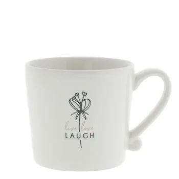 Cup "Live Love Laugh" black - Bastion Collections