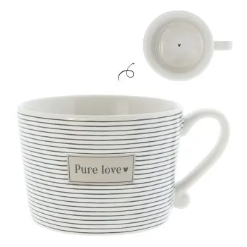 Tasse "Pure love" grand noir - Bastion Collections