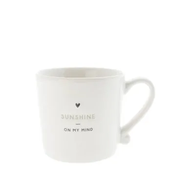 Cup "Sunshine on my mind" black - Bastion Collections